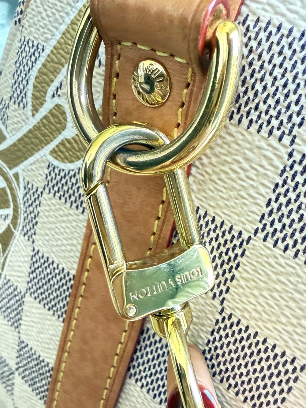 Louis Vuitton Nautical Damier Azur Satchel - Picture 5 of 9